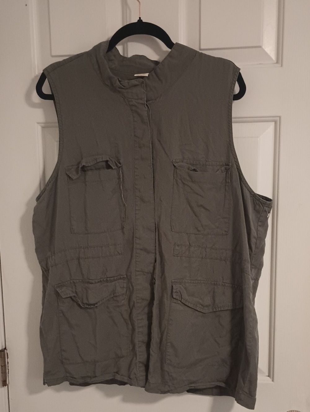 Faded Glory Olive Green Utility Vest